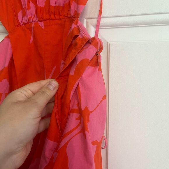 Staud Georgia Red Floral Romper size 2 - Picture 4 of 9